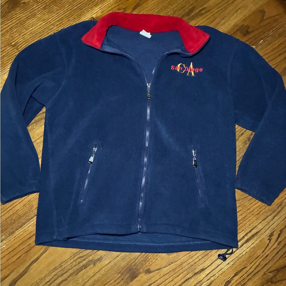 San Diego Navy and Red Fleece Jacket